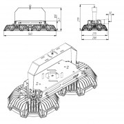 Светильник ATAMAN HB 2 300 750 D60