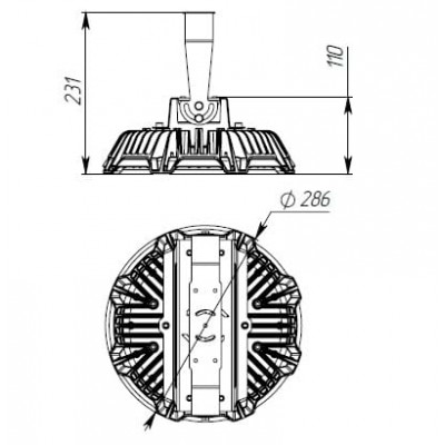 Светильник ATAMAN HB 2 125 750 D120 Светильник ATAMAN HB 2 125 750 D120