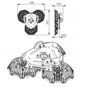 Светильник ATAMAN HB 2 510 750 D60