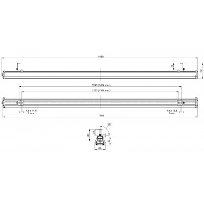 Светильник TL-PROM LINE 80 750 D60X100 Светильник TL-PROM LINE 80 750 D60X100